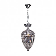 Lighting Inspiration-Mozart 1 Light Crystal Pendant - Chrome